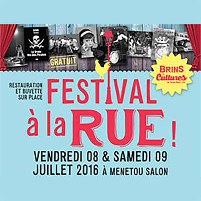 affiche du festival à la rue 2016